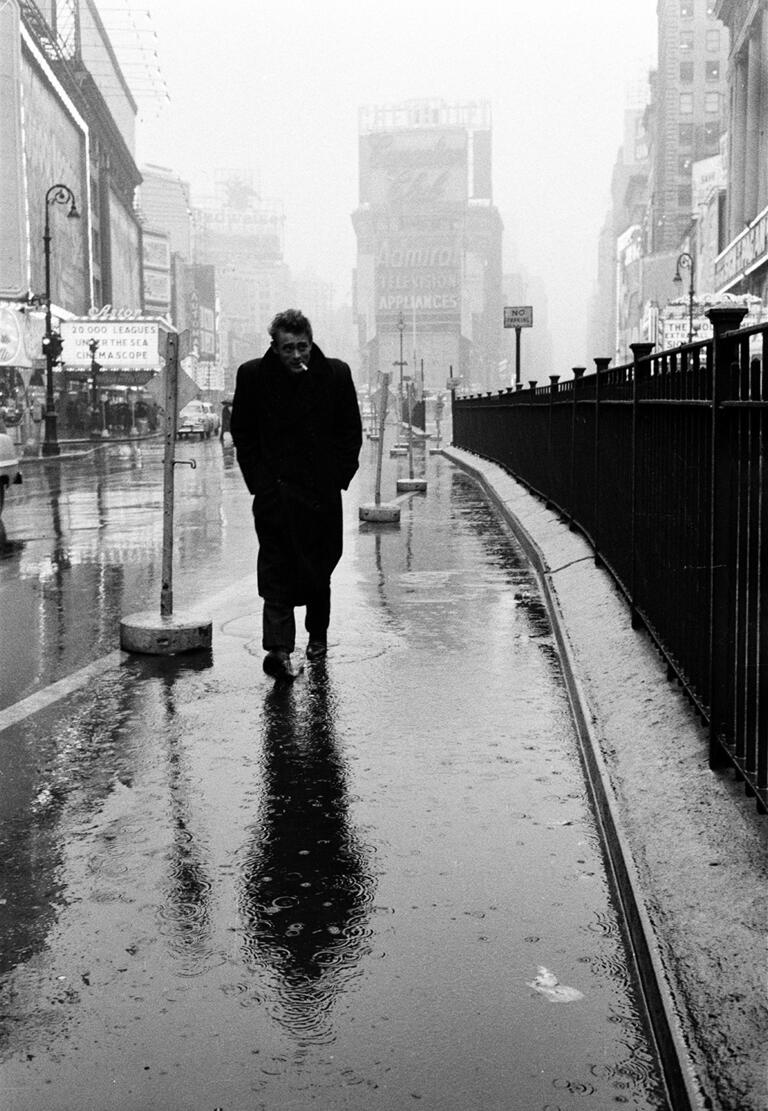 James Dean on Time Square, Deniss Stock, 1955