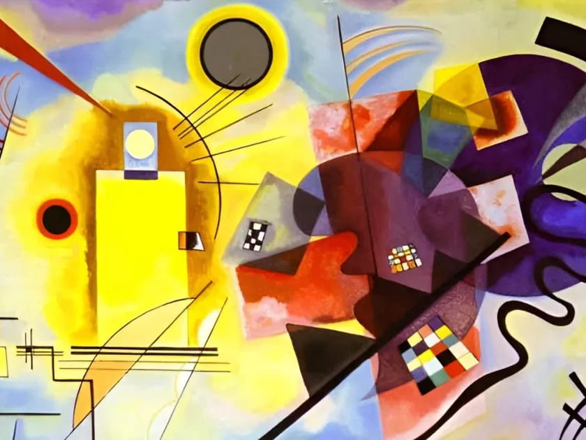 «Amarillo, rojo y azul», Vasili Kandinski (1925)